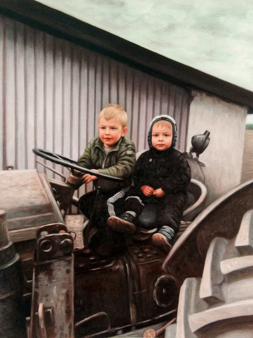 Brødre på traktor_MALERI-2500px