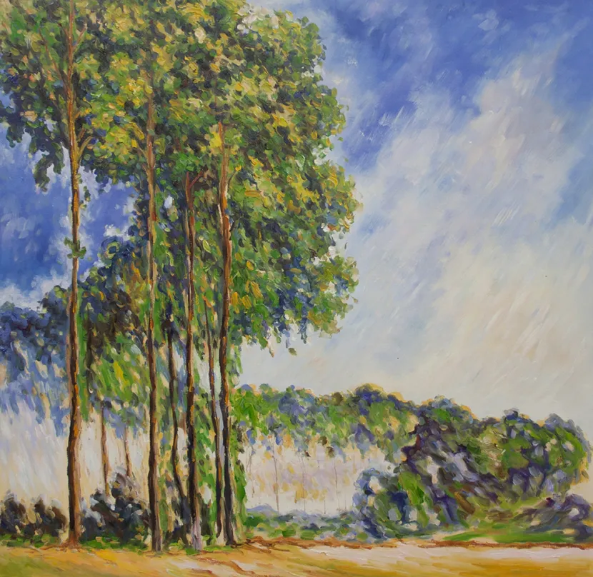Poppeltraeer-Udsigt-fra-Mosen_Claude-Monet_REPRODUKTION_B